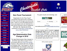 Tablet Screenshot of cbcbaseball.org